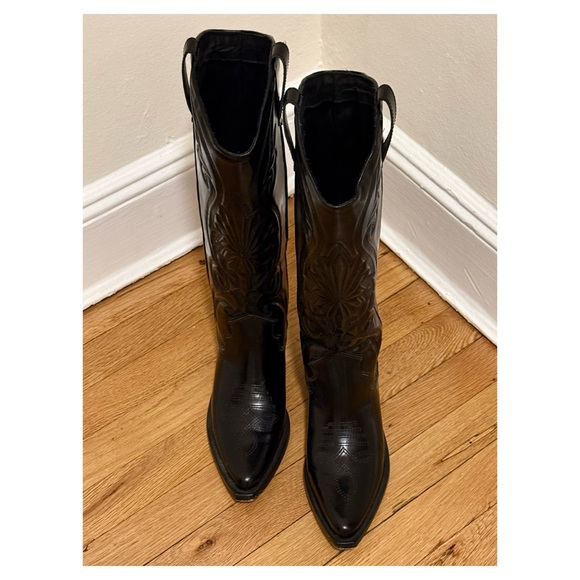 SCHUTZ Leather Western Boots - Picture 2 of 12